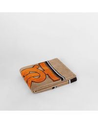 Burberry Serviette en coton Monogram avec rayures iconiques - Multicolore