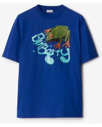 Burberry - T-shirt en coton à imprimé grenouille - Lyst