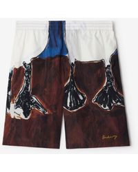 Burberry - Swan Nylon Shorts - Lyst