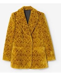 Burberry - Baroque Velvet Blazer - Lyst