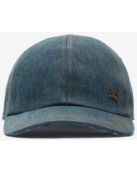 Burberry - Denim Baseball Cap - Lyst