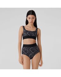 black burberry bikini