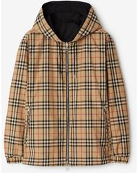 Burberry - Wendbare Jacke in Check - Lyst