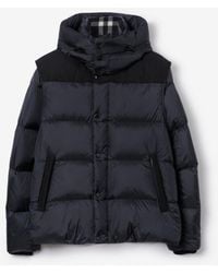 Burberry - Detachable Sleeve Nylon Puffer Jacket - Lyst