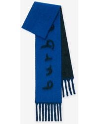 Burberry - Reversible Logo Alpaca Wool Blend Scarf - Lyst