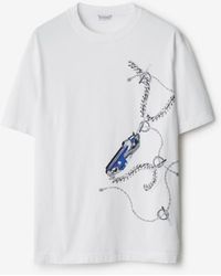 Burberry - Knight Hardware Cotton T-shirt - Lyst