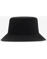 Burberry - Reversible Gabardine Bucket Hat - Lyst
