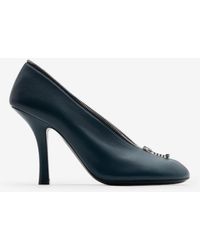 Burberry - Leather Baby Zip Pumps - Lyst