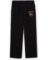 Burberry - Knight Check Cotton Track Pants - Lyst