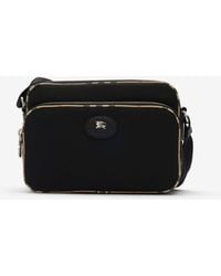 Burberry - Check Trim Crossbody Bag - Lyst