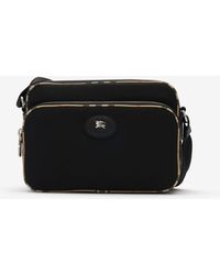 Burberry - Check Trim Crossbody Bag - Lyst
