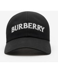 Burberry - Logo Gabardine Baseball Cap - Lyst