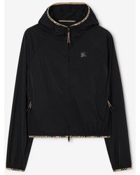 Burberry - Stretch Nylon Hooded Jacket - Lyst