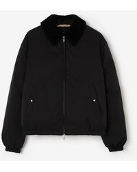 Burberry - Nylon Cotton Farnborough Aviator Jacket - Lyst