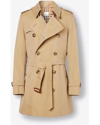 Burberry The Short Wimbledon Trench Coat in Natural for Men | Lyst Canada