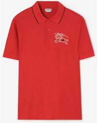 Burberry - Heart Knight Cotton Polo Shirt - Lyst