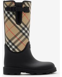 Burberry - Rubber Marsh Stamp High Boots​ - Lyst