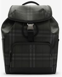 Burberry - City Check Clip Backpack - Lyst