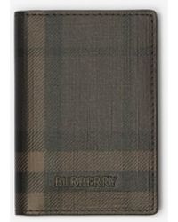 Burberry - City Check Folding Card Case - Lyst