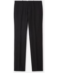 Burberry - Striped Wool Mohair Tailored Trousers - Lyst