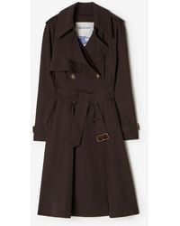 Burberry - Long Wool Pembury Trench Coat - Lyst