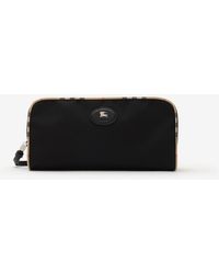 Burberry - Large Check Trim Travel Pouch - Lyst