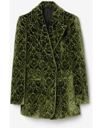 Burberry - Baroque Velvet Blazer - Lyst