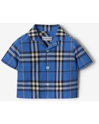 Burberry - Childrens Check Cotton Two-Piece Set - Lyst