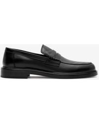 Burberry - Check And Leather Pembroke Loafers - Lyst