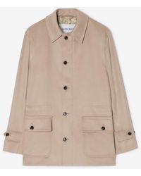 Burberry - Short Cashmere Scafell Car Coat - Lyst