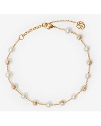 Burberry - Knight Pearl Bracelet​ - Lyst