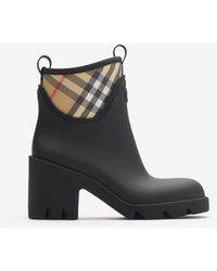 Burberry - Rubber Marsh Stamp Heeled Low Boots​ - Lyst