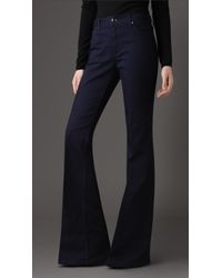Burberry Harwood Indigo Flared Jeans - Blue