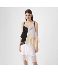 Burberry Lace Trim Silk Satin Reconstructed Camisole - Multicolour