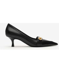 Burberry - Leather Cotswolds Low Pumps - Lyst