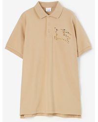 Burberry - Winslow Polo Shirt In Organic Piqué With Ekd - Lyst