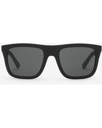 Burberry - Embossed Check Square Sunglasses - Lyst