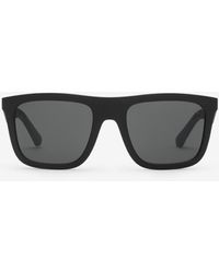 Burberry - Embossed Check Square Sunglasses - Lyst