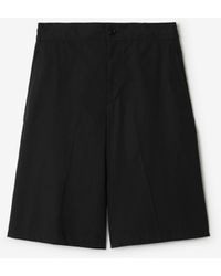 Burberry - Cotton Blend Tailored Shorts - Lyst