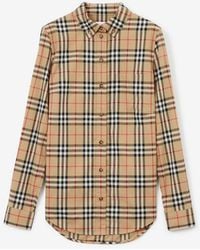 Burberry - Luka Checked Stretch-cotton Shirt - Lyst