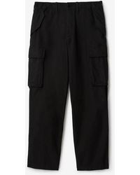 Burberry - Cotton Cargo Trousers - Lyst