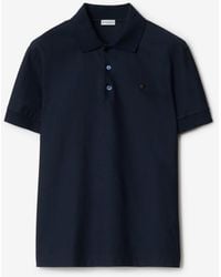 Burberry - Metal Knight Cotton Polo Shirt - Lyst