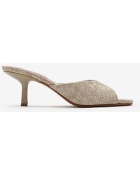 Burberry - Check Mews Low Sandals - Lyst