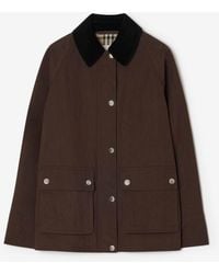 Burberry - Nylon Cotton Barn Jacket - Lyst