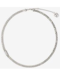 Burberry - Engraved Check Necklace​ - Lyst