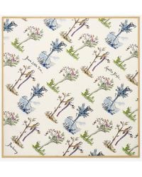 Burberry - Brave Little Tree Silk Scarf - Lyst