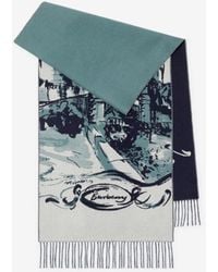 Burberry - Castle Cashmere Scarf - Lyst