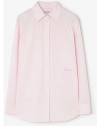 Burberry - Classic Fit Striped Cotton Shirt - Lyst