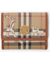 Burberry - Small Check Mates Folding Wallet - Lyst