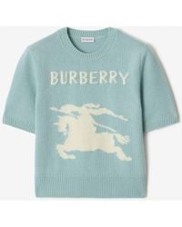 Burberry - Ekd Jacquard Short Sleeved Jumper - Lyst